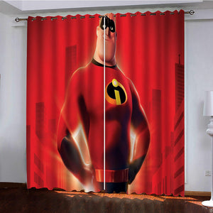 Incredibles Curtains Pattern Blackout Window Drapes