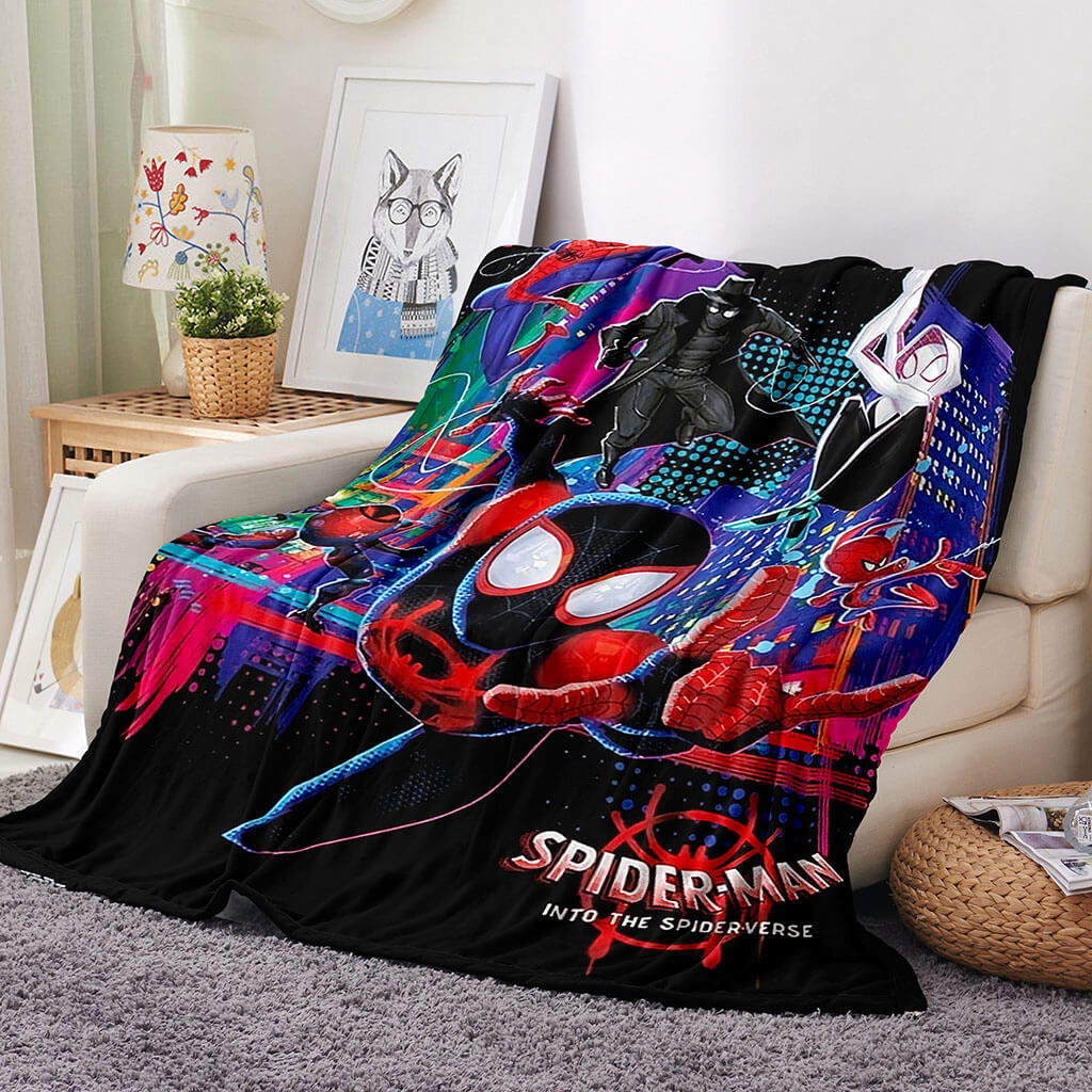 Into the Spider-Verse Gwen Blanket Flannel Throw Room Decoration