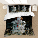 Pennywise Pattern Bedding Set Cosplay  Quilt Covers