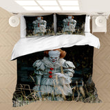 It 2 Pennywise Cosplay Bedding Set Duvet Covers Comforter Bed Sheets - EBuycos