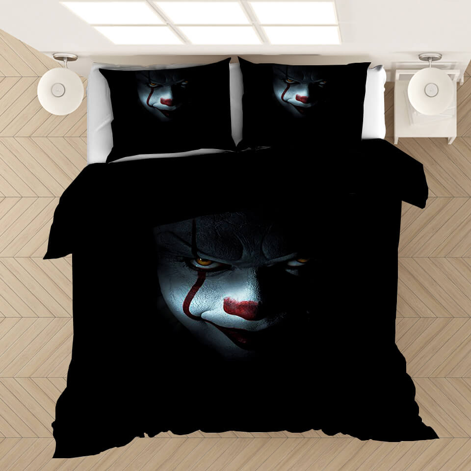 It 2 Pennywise Cosplay Bedding Set Duvet Covers Comforter Bed Sheets - EBuycos