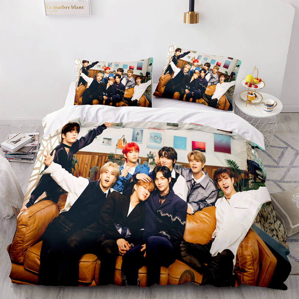 EOASNRTCB Stray Kids Beddengoedset, voor kinderen, jongens EOASNRTCB Stray Kids Beddengoedset, voor kinderen, jongens