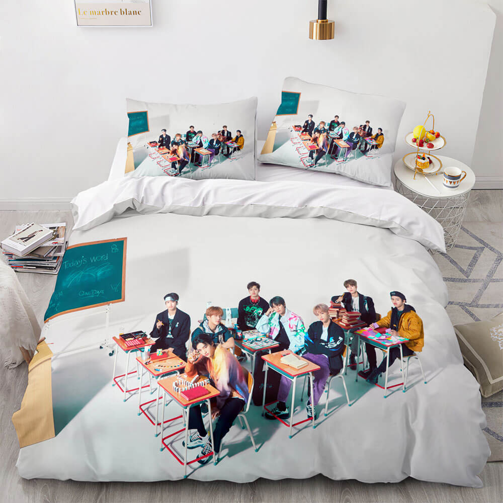 Stray Kids Dekbedovertrek Microvezel Beddengoed 3D Stray Kids Dekbedovertrek en Kussensloop Winter Zachte Quilt Cover voor Heren Vrouwen Single | NL Stray Kids Dekbedovertrek Microvezel Beddengoed 3D Stray Kids Dekbedovertrek en Kussensloop Winter Zachte Quilt Cover voor Heren Vrouwen Single | NL