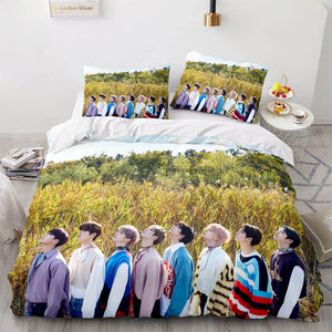 JYP Stray Kids Cosplay Soft Bedding Sets Duvet Covers Bed Sheets - EBuycos