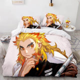 Japan Anime Demon Slayer Bedding Set Cosplay Quilt Cover Without Filler