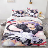 Japan Anime Maid Cosplay Bedding Sets Quilt Duvet Covers Bed Sheets - EBuycos