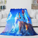 Japanese Cartoon ONE PIECE Throw Flannel Blanket Soft Cozy Bedding Use - EBuycos