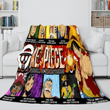 Japanese Cartoon ONE PIECE Throw Flannel Blanket Soft Cozy Bedding Use - EBuycos
