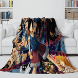 Japanese Cartoon ONE PIECE Throw Flannel Blanket Soft Cozy Bedding Use - EBuycos