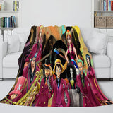 Japanese Cartoon ONE PIECE Throw Flannel Blanket Soft Cozy Bedding Use - EBuycos