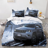 Jeep 4X4 Vehicle Off-Road Adventure Car Bedding Set Duvet Cover Sheets - EBuycos