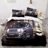 Jeep 4X4 Vehicle Off-Road Adventure Car Bedding Set Duvet Cover Sheets - EBuycos