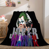 Joker Flannel Caroset Throw Cosplay Blanket Comforter Set - EBuycos