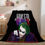 Joker Flannel Caroset Throw Cosplay Blanket Comforter Set - EBuycos