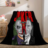 Joker Flannel Caroset Throw Cosplay Blanket Comforter Set - EBuycos