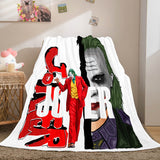 Joker Flannel Caroset Throw Cosplay Blanket Comforter Set - EBuycos