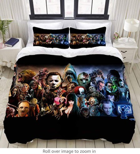 Joker Harley Quinn Cosplay 3 Piece Bedding Set Duvet Cover Bed Sheets - EBuycos