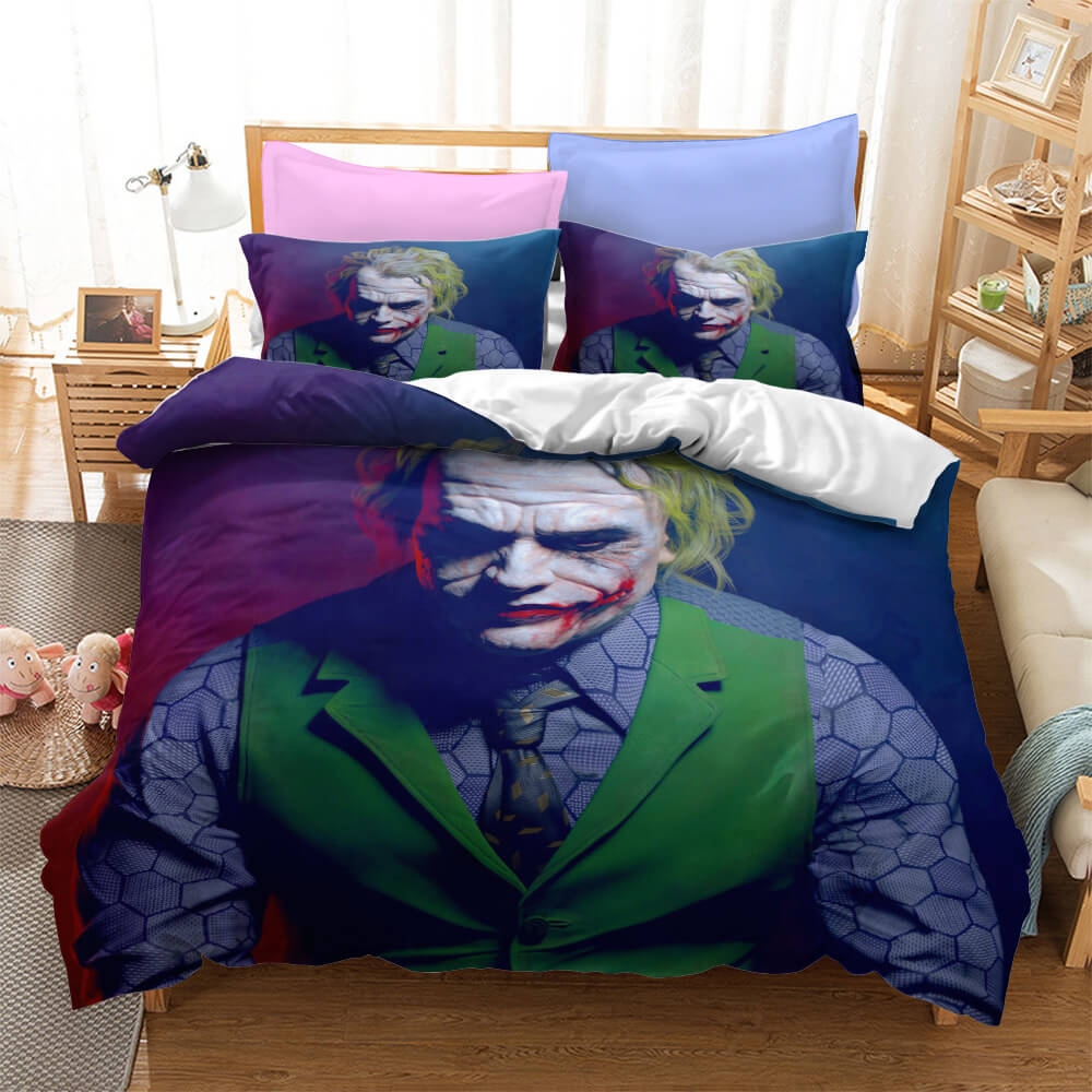 Joker Jack Napier Cosplay Bedding Set Quilt Duvet Cover Bed Sheets Sets - EBuycos