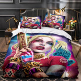 Joker Suicide Squad Harley Quinn Bedding Set Quilt Duvet Cover Sets