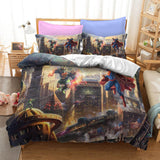 Justice League Batman Superman Bedding Set Duvet Cover Bed Sheets Sets - EBuycos