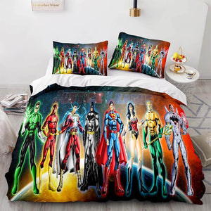 Justice League Bedding Set Throw Quilt Duvet Cover Bedding Sets - EBuycos