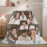 BTS Butter Bangtan Boys Flannel Fleece Blanket - EBuycos