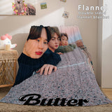 Kpop BTS Butter Cosplay Flannel Blanket Soft Comforter Bedding Sets - EBuycos
