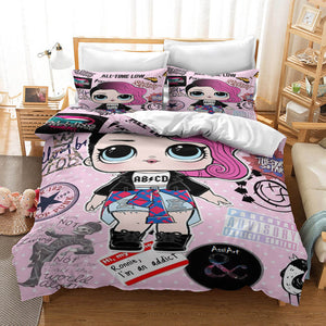 L.O.L Surprise Bedding Set Quilt Duvet Cover Without Filler - EBuycos