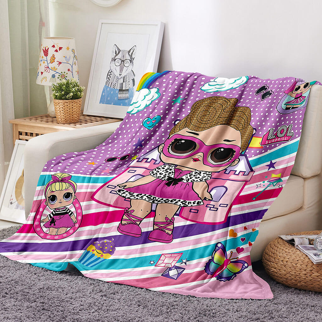 L.O.L Surprise Blanket Flannel Fleece Throw Blanket Room Decoration