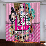 L.O.L Surprise Pattern Curtains Blackout Window Drapes