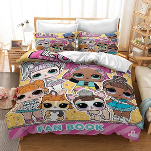 L.O.L Surprise Cosplay Bedding Set Duvet Cover Without Filler - EBuycos
