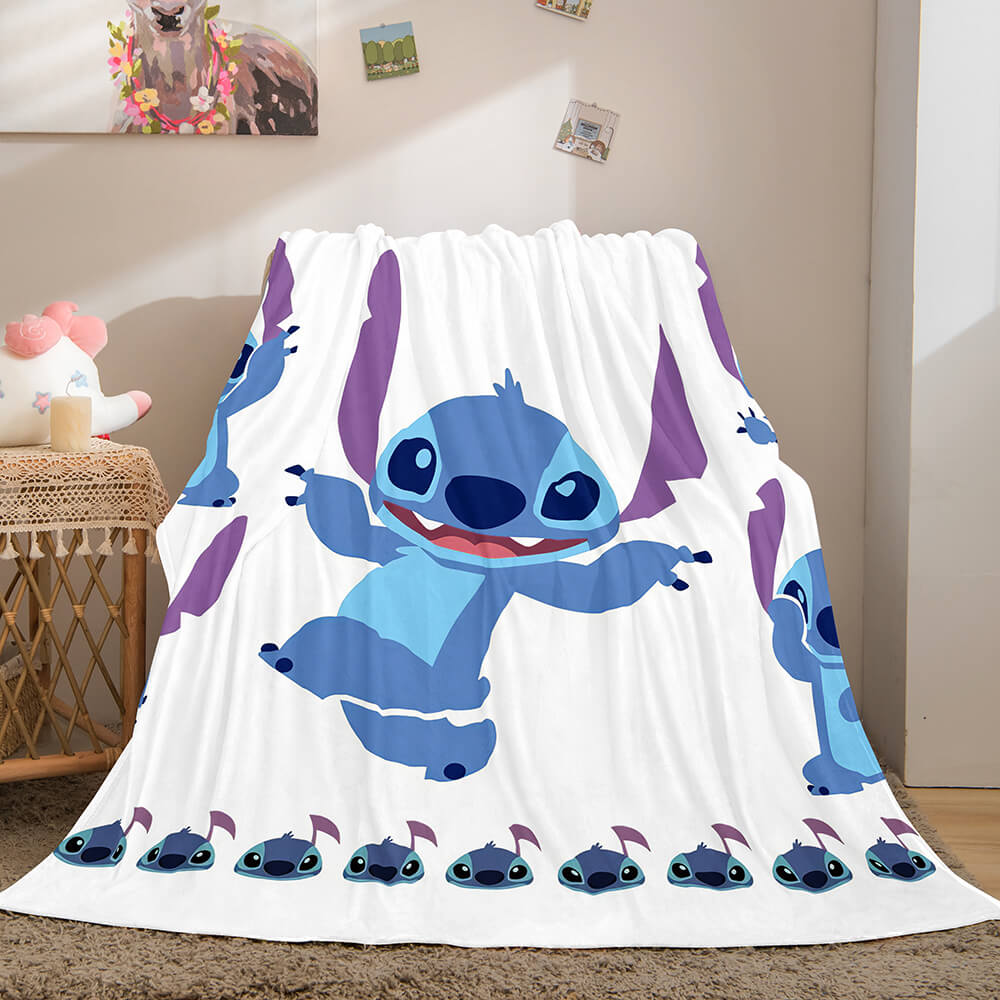 Lilo Stitch 2: Stitch Has A Glitch Flannel Fleece Throw Blanket Set - EBuycos
