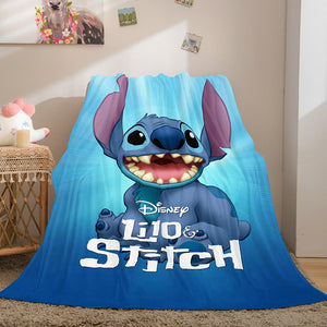 Lilo Stitch 2: Stitch Has A Glitch Flannel Fleece Throw Blanket Set - EBuycos