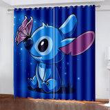 Lilo & Stitch Curtains Blackout Window Drapes