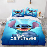 Lilo and Stitch Cosplay Bedding Set Quilt Duvet Covers Bed Sheets Sets - EBuycos