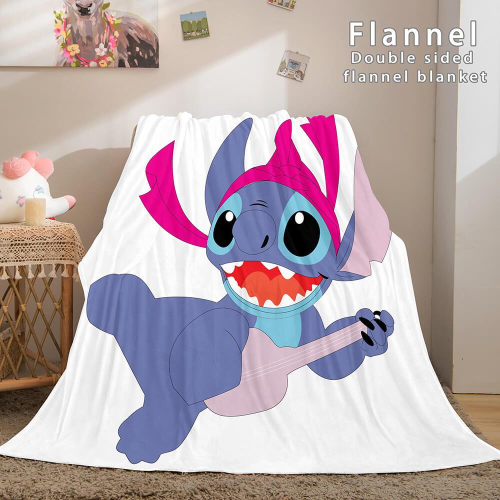 Lilo and Stitch Ohana Flannel Fleece Blanket - EBuycos
