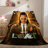 Loki Cosplay Blanket Flannel Throw Blanket Micro Fleece Plush Covers - EBuycos