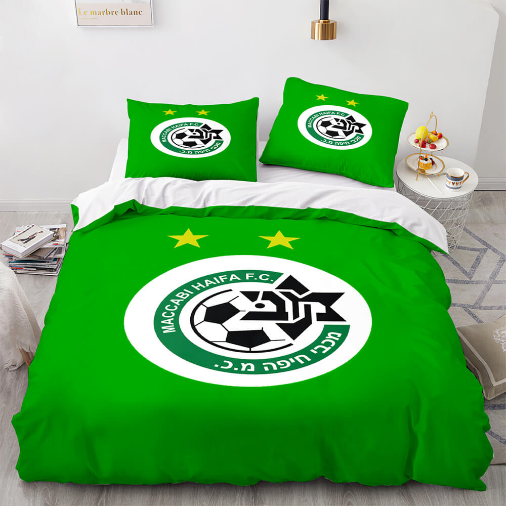 Maccabi Haifa F.C. Bedding Set Quilt Duvet Cover Throw Bedding Sets - EBuycos