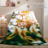 Magical Dream Catcher Flannel Fleece Reversible Sherpa Throw Blanket - EBuycos