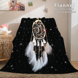 Magical Dream Catcher Flannel Fleece Reversible Sherpa Throw Blanket - EBuycos