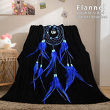 Magical Dream Catcher Flannel Fleece Reversible Sherpa Throw Blanket - EBuycos