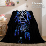 Magical Dream Catcher Flannel Fleece Reversible Sherpa Throw Blanket - EBuycos