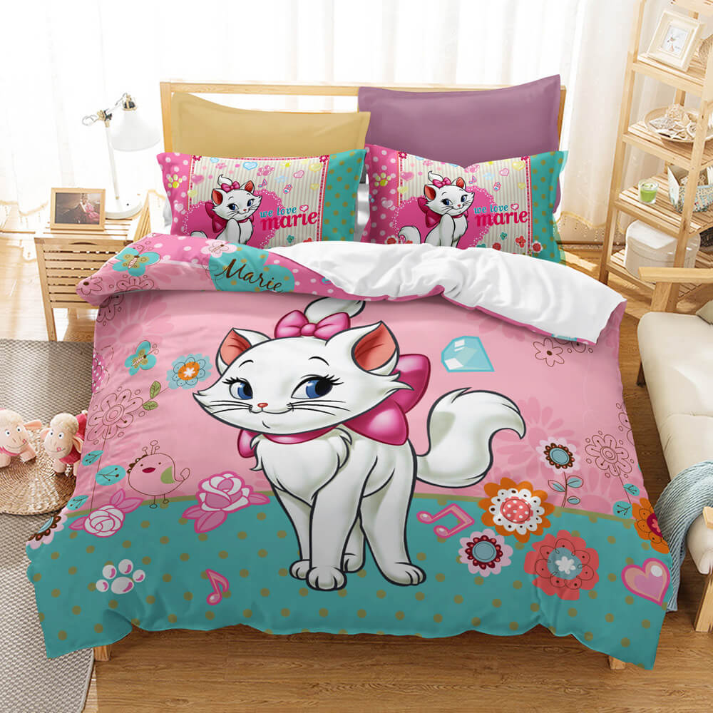 Marie Cat Bedding Sets Pattern Quilt Cover Without Filler