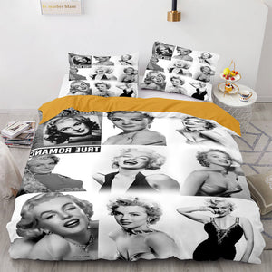 Marilyn Monroe Cosplay Bedding Sets Duvet Covers Comforter Bed Sheets - EBuycos