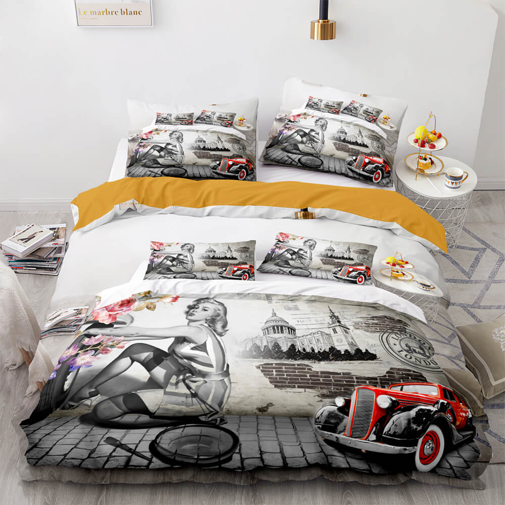 Marilyn Monroe Cosplay Bedding Sets Duvet Covers Comforter Bed Sheets - EBuycos