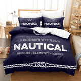 Marine Anchor Bedding Set Duvet Cover Comforter Bed Sheets - EBuycos