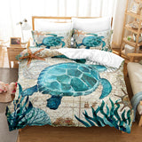 Marine Animal Bedding Set Duvet Cover Comforter Bed Sheets - EBuycos