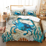 Marine Animal Bedding Set Duvet Cover Comforter Bed Sheets - EBuycos