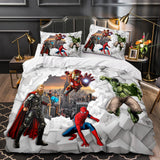 Marvel Avengers Cosplay Bedding Set Quilt Duvet Covers Bed Sheets Sets - EBuycos