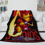 Marvel Hero Flannel Fleece Throw Cosplay Blanket Shawl Wrap Nap Quilt - EBuycos